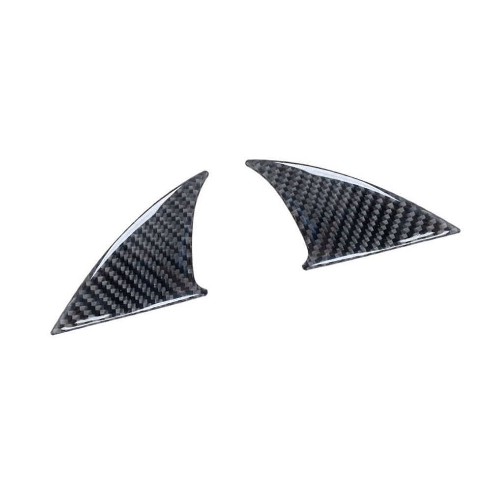 2Pcs Carbon Fiber Side Window Pillar Cover Trim for Honda CRV CR-V 2012-2016