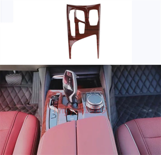 For 2018-22 for BMW 5 Series G30 Peach Wood Grain Gear Shift Box Panel Cover Trim 1P