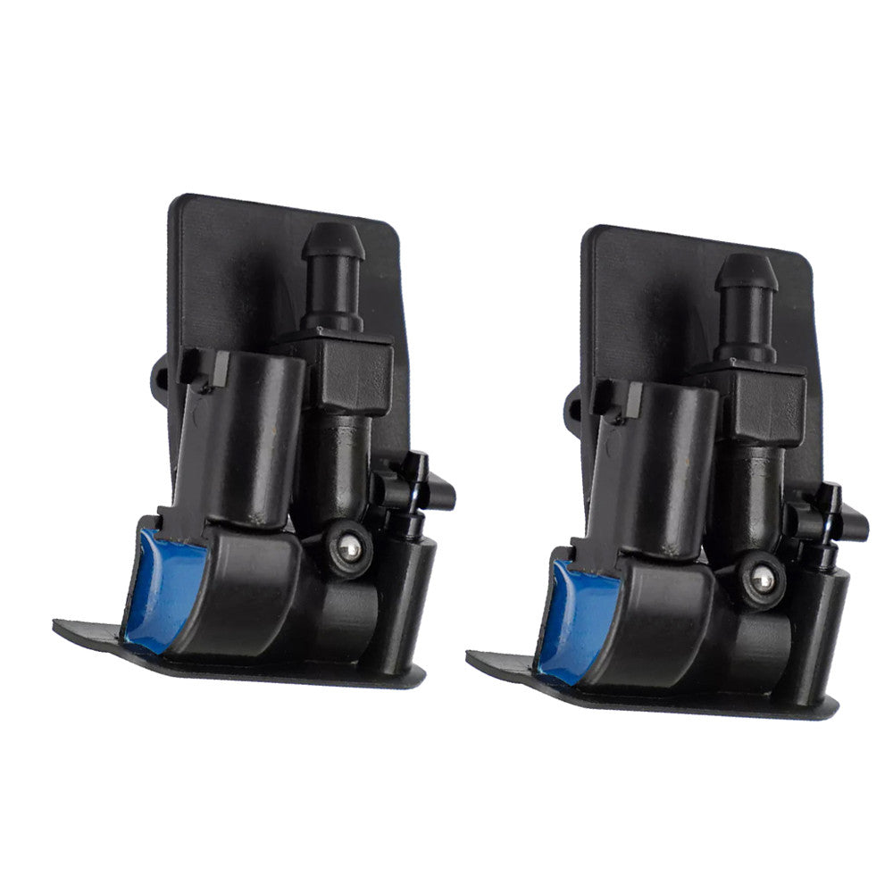 Pair Windscreen Washer Spray Nozzle Spray Jet for X5 E70 2006-2010 Black