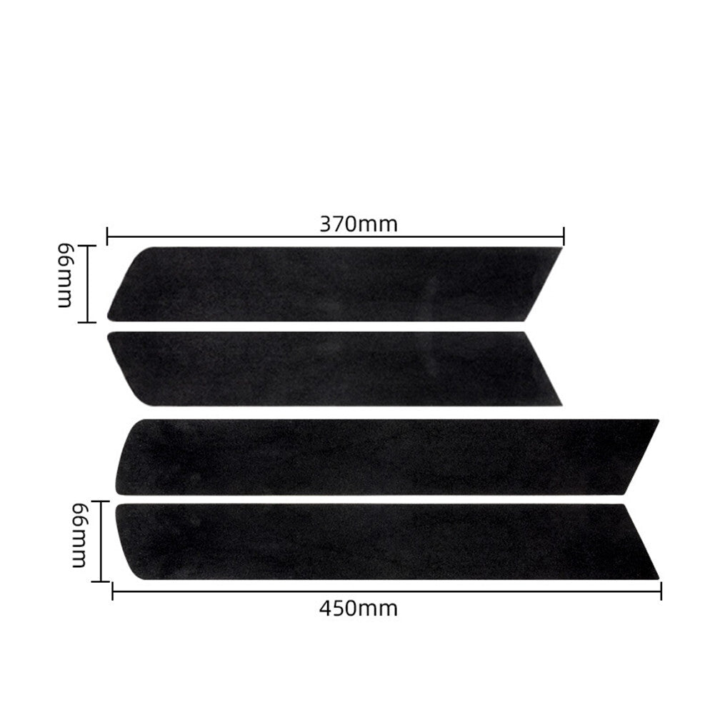 4X Suede Leather Interior Door Panel Trim Cover for Honda CR-V CRV 2007-2011