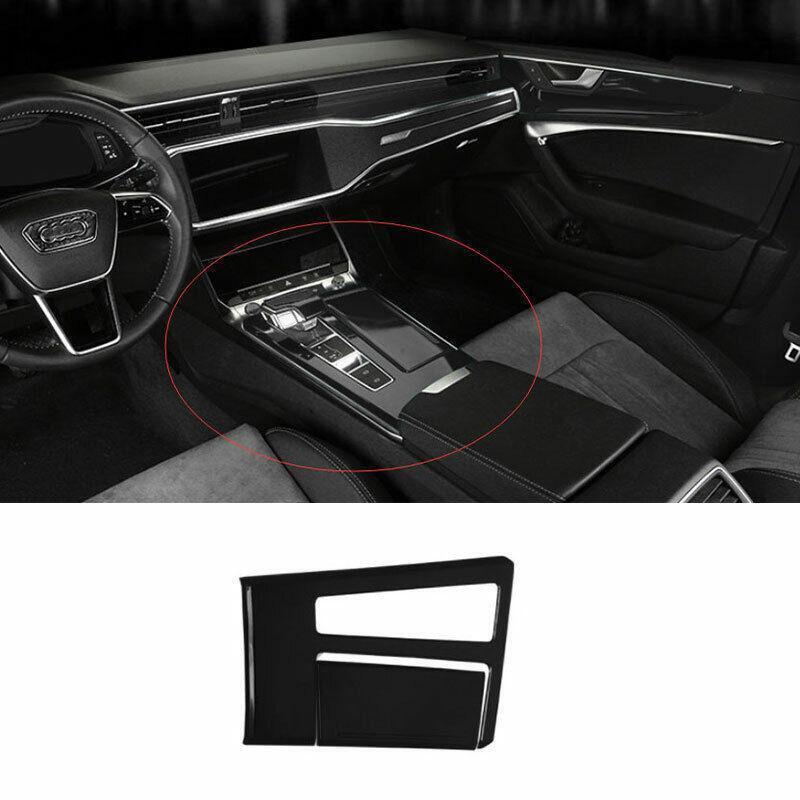 for Audi A6 A7 S6 S7 RS6 2019-23 Glossy Black Center Console Gear Shift Cover 2x