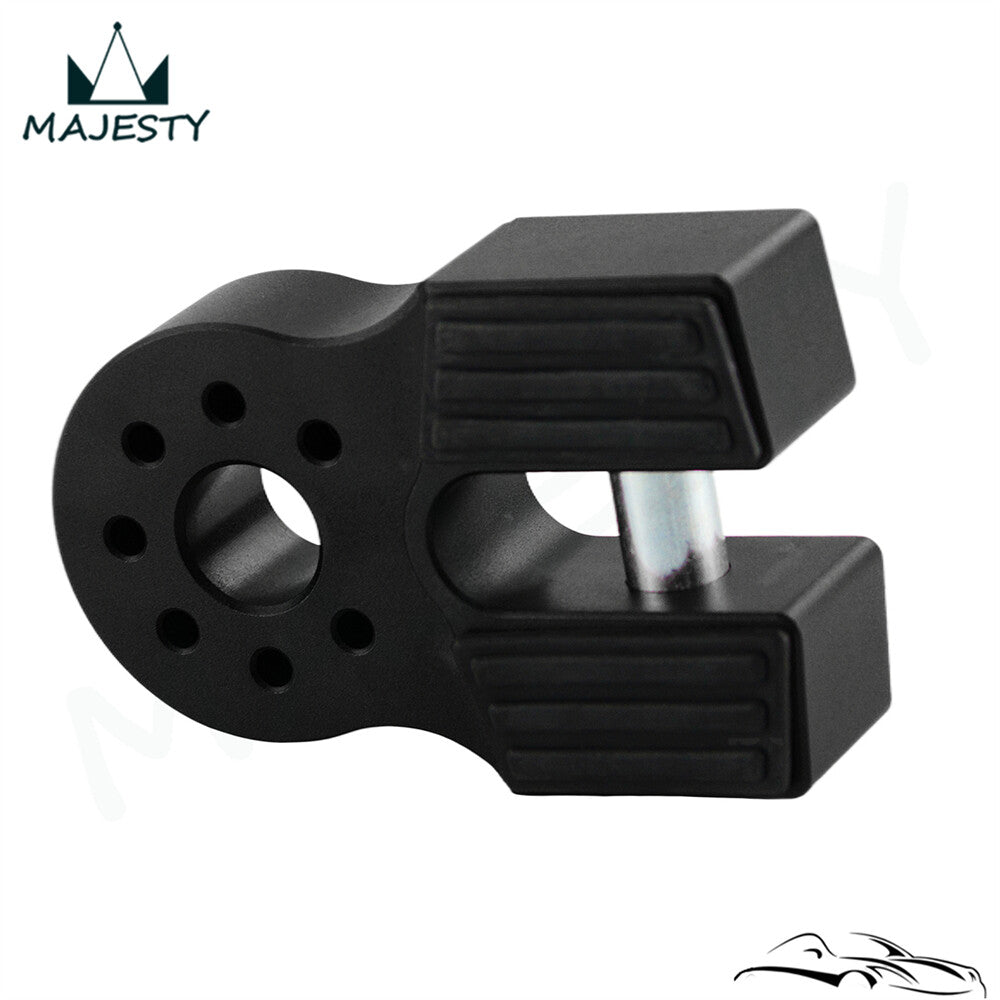 NEW Flatlink Winch Shackle Mount Assembly Assembly UTV ATV Aluminum CNC Black