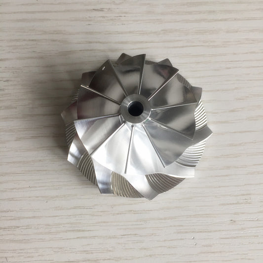 GT28 49.70/67.40 mm 10+0 Blade Turbine Milling/Blank Compressor Wheel