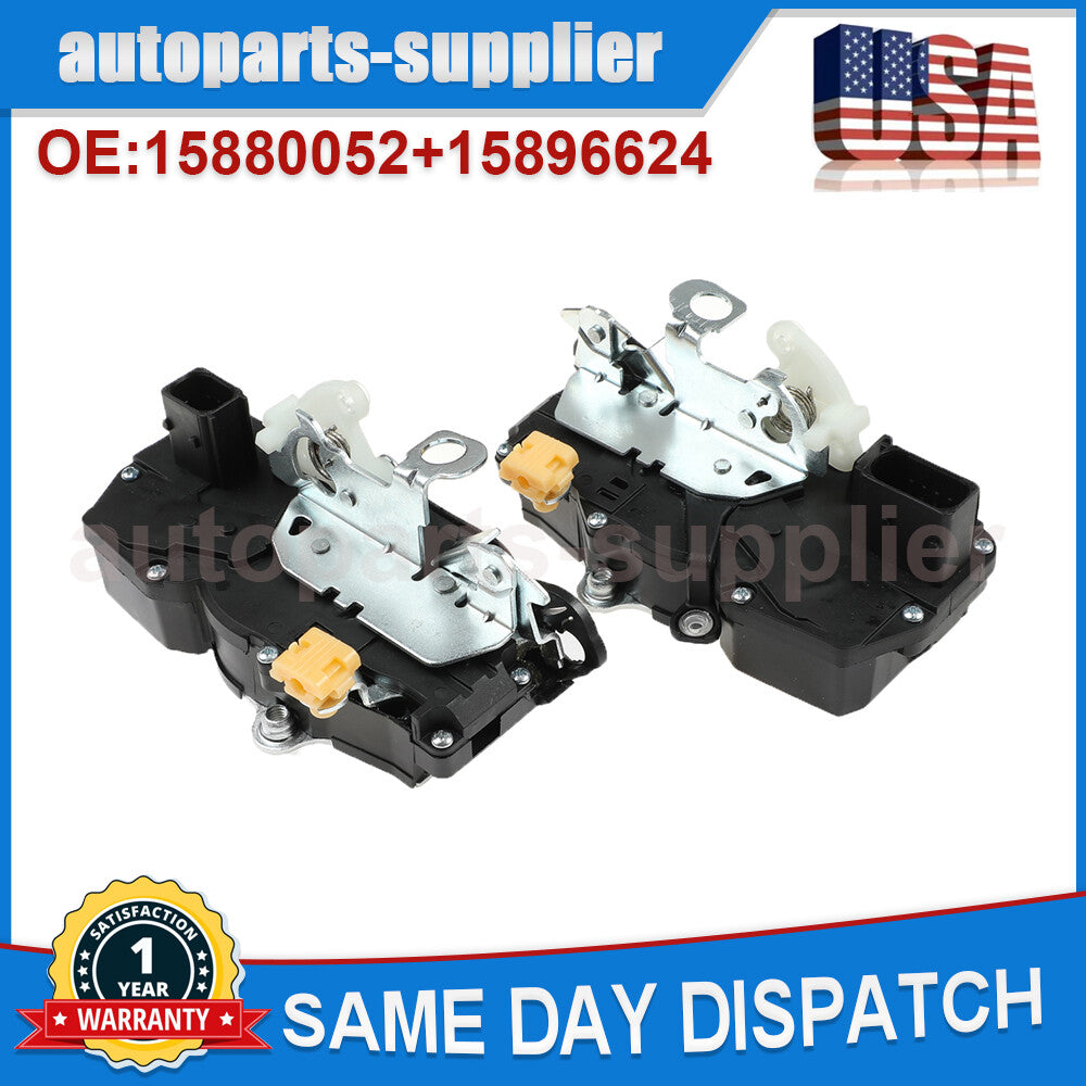 2 front left and right door lock actuators for Chevrolet Silverado for GMC for Sierra for Cadillac