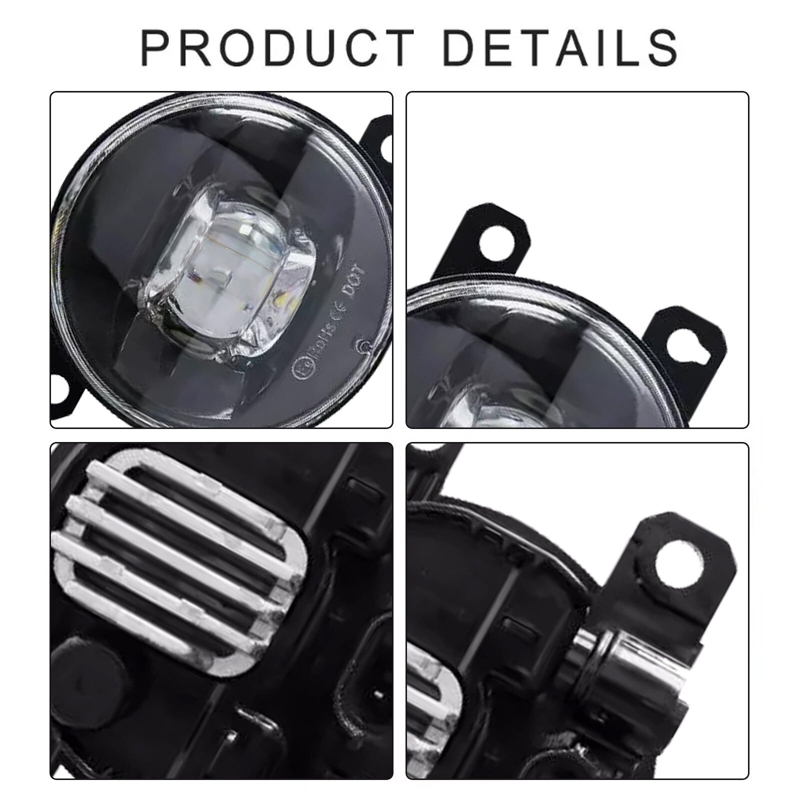 new pair of 2022-2024 for Honda for Civic DRL LED daytime running lights and fog lights kit.