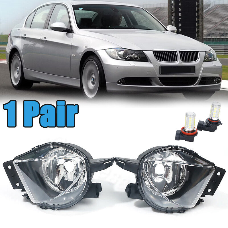1 Pair LED Fog Light Front Bumper Fog Lamp for BMW E90 E91 328i 328xi 2005-2008