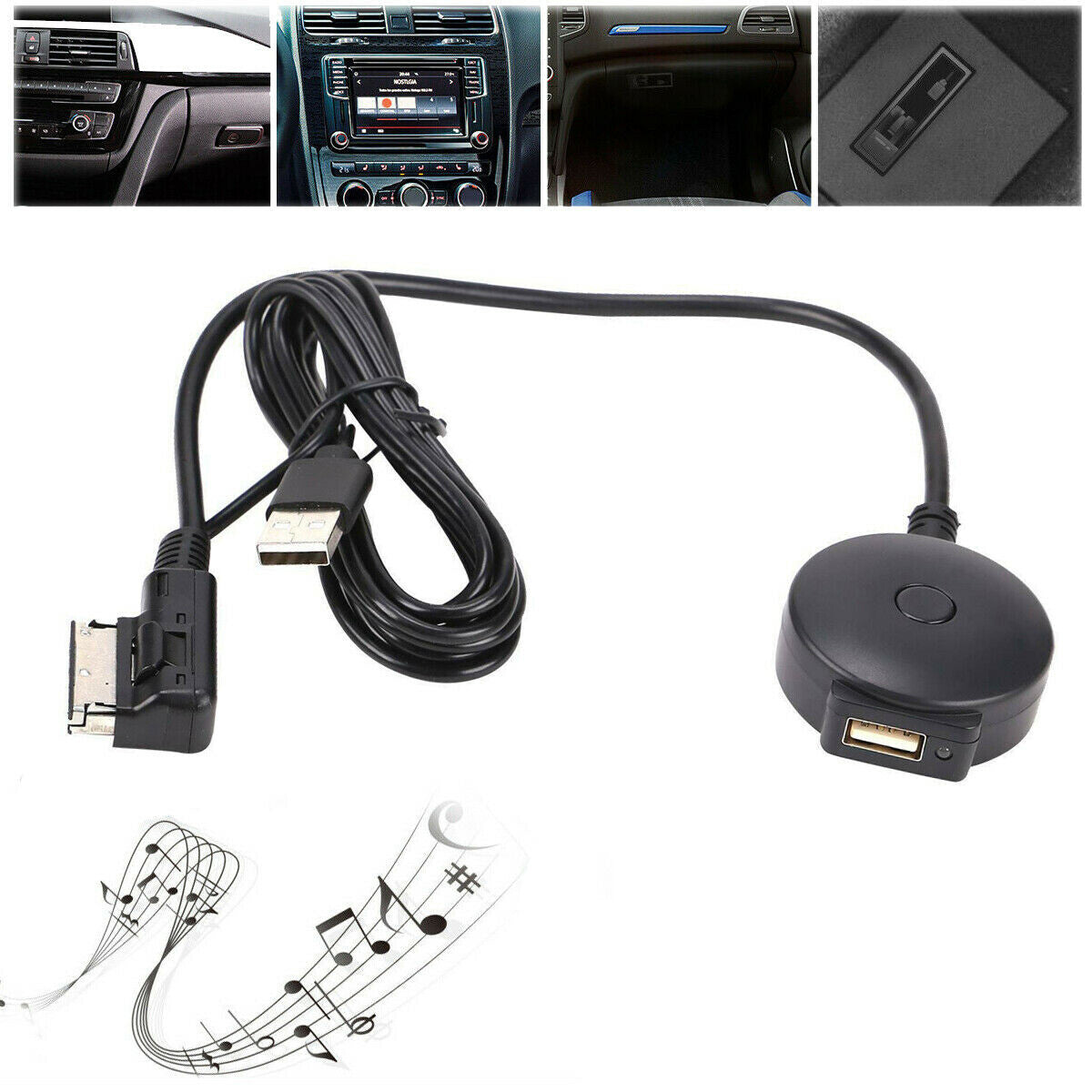 Audio cable adapter AMI MDI MMI music interface USB suitable for Audi , for Volkswagen , and Samsung.