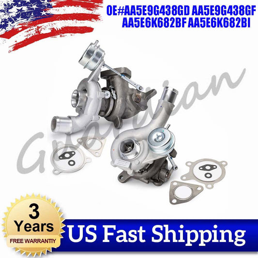 NEW RH+LH Turbo Turbocharger AA5E9G438GD Set for LINCOLN MKT for FORD FLEX TAURUS