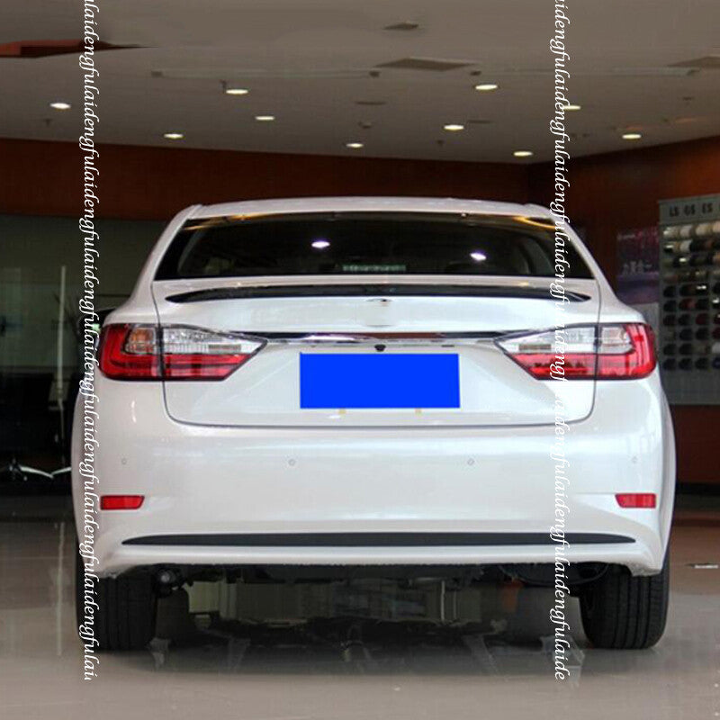 for Lexus ES350 ES300H 2015-2017 Glossy Black Rear Lip Trunk Spoiler Wing Flap