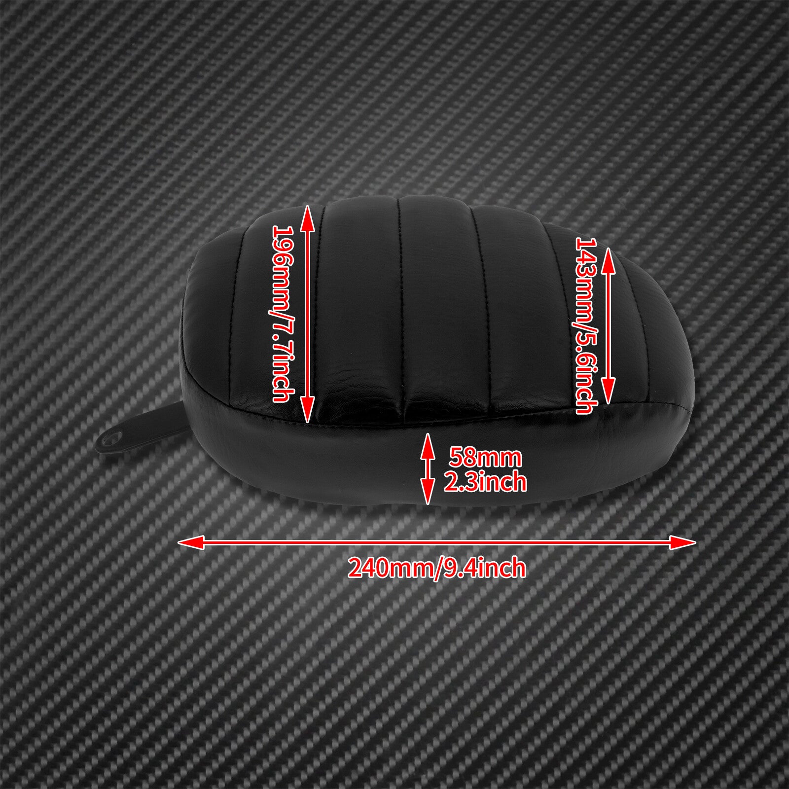 Rear Passenger Pillion Pad for Seat Stripes Fit for Harley Sportster XL1200 883 72