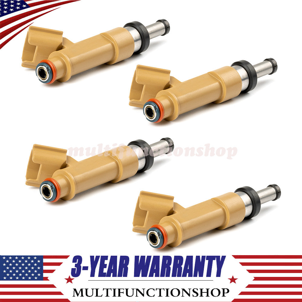 Set of 4 for Toyota for Corolla Matrix 1.8L Fuel Injectors 23250-0T020 2009-2015