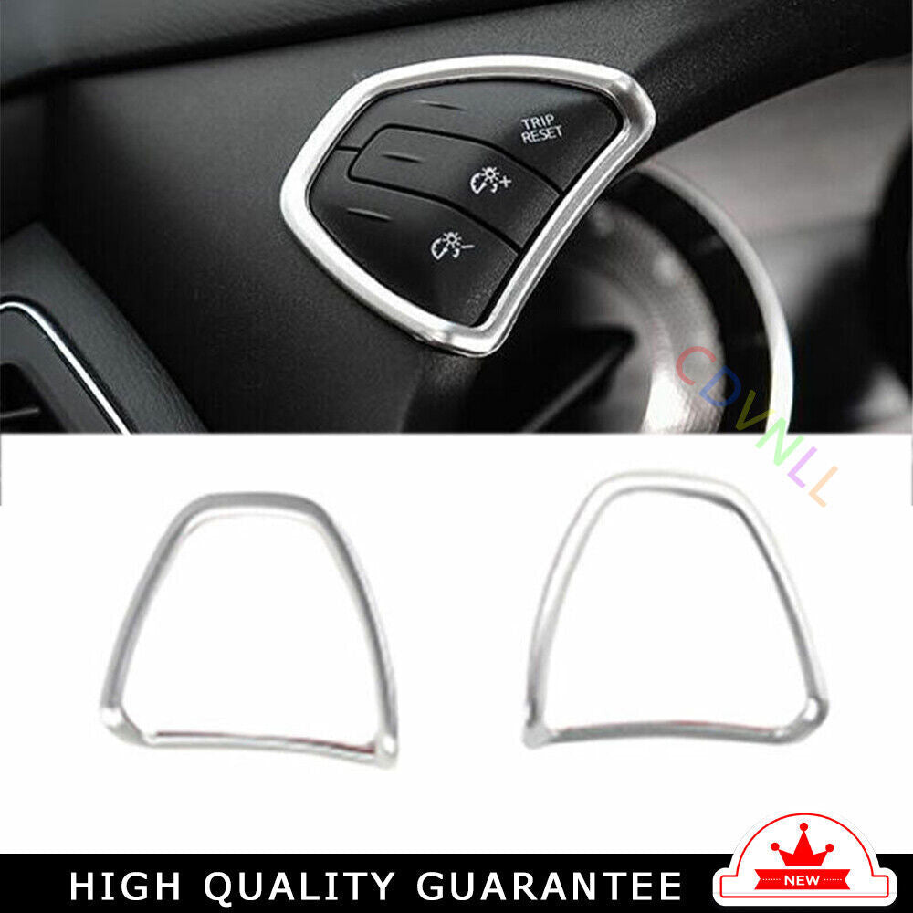 Speedometer lights Adjust Frame 2PCS for Nissan Armada Y62 2017-20 Matte Silver