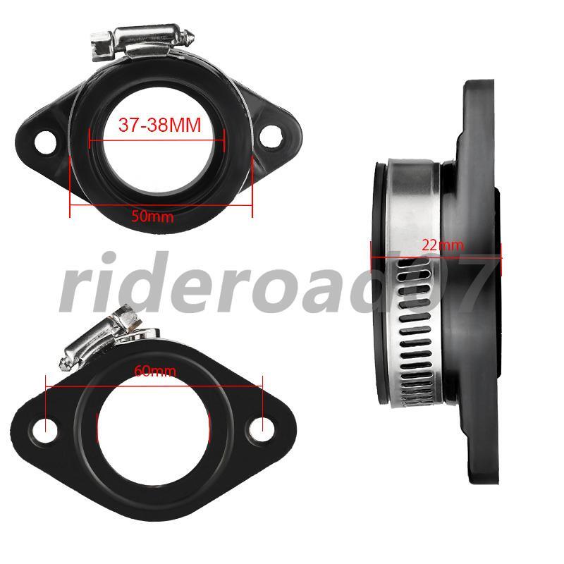 Flange Adapter Carb Manifold Boot For PWK 32/34mm Carburetor Manifold Intake US