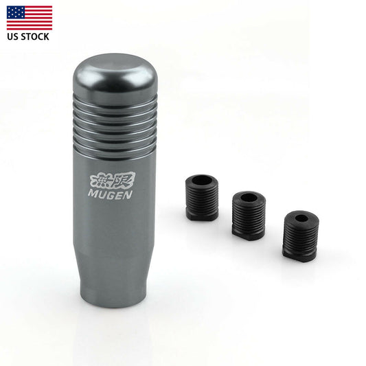 US Manual Car Auto Gear Stick Universal Aluminum Shifter Lever Gray Shift Knob