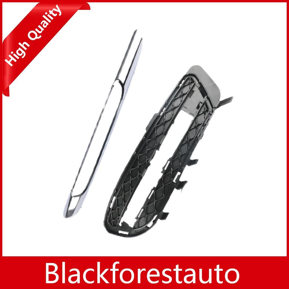 2Pcs Front Left Bumper Fog Light Grille With Trim For 2012-2013 E350 E550 W212