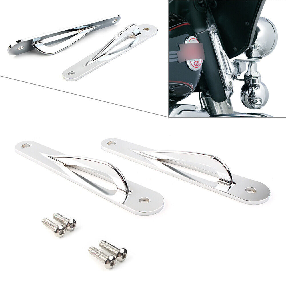 Custom Tie-Down Brackets Teardrop for Harley Touring Ultra Limited FLHTK Chrome