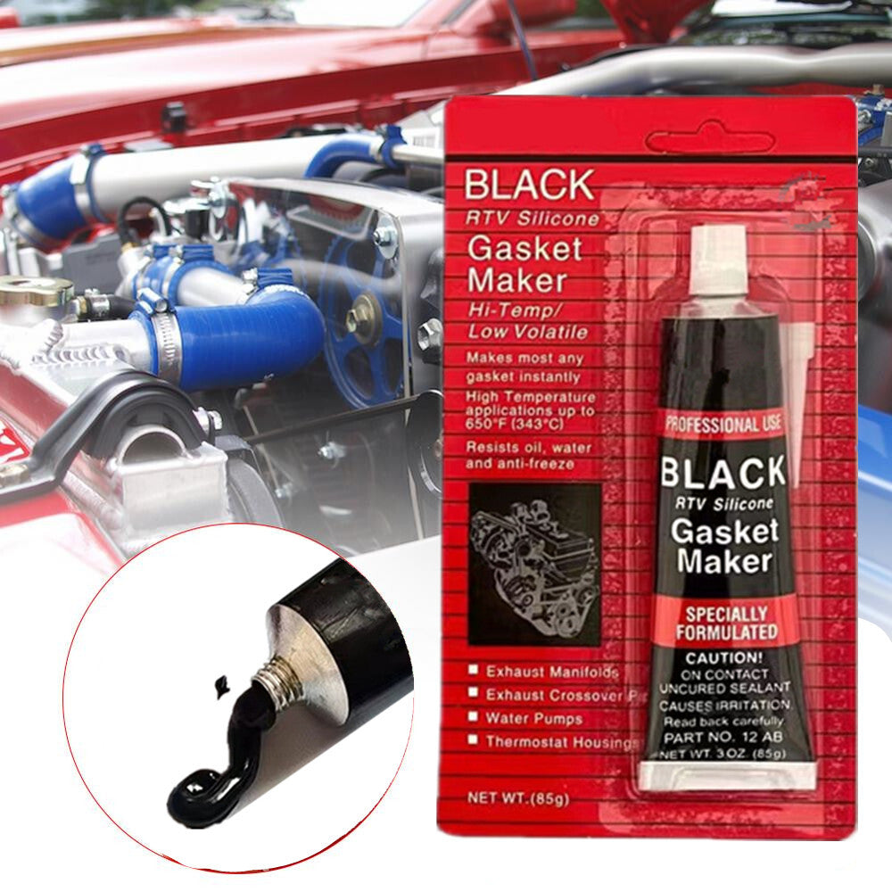 2x Car Black Engine Gasket Sealer Strong Adhesive Glue Waterproof Fastening Glue