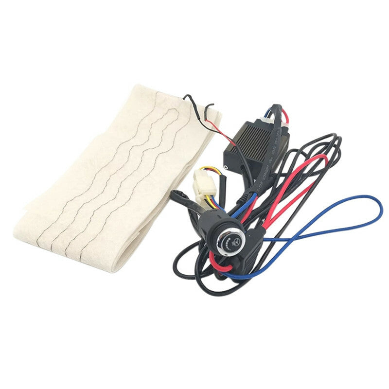 Car Modification Steering Wheel Heating Mat 12V Flocking Electric Heating Pad