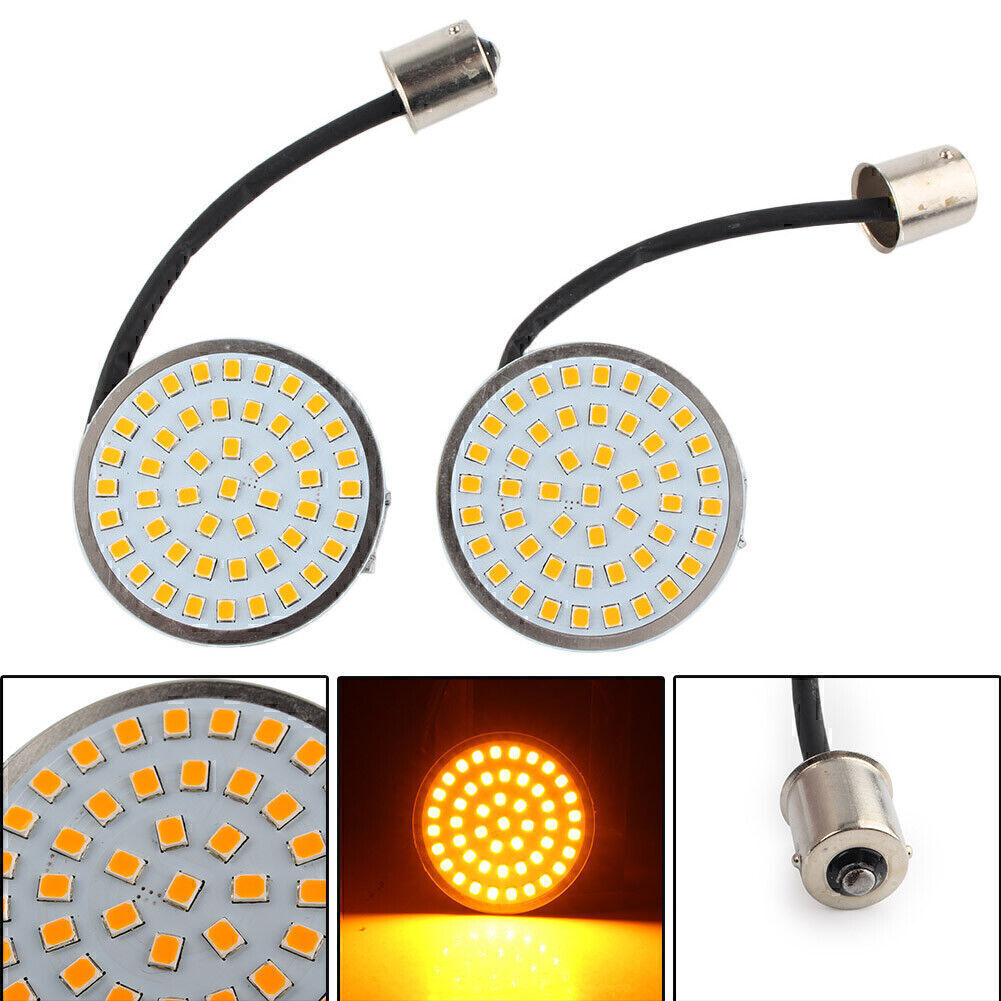 f¨¹r for Harley Softail Dyna -Stil 1156 Bernstein LED Licht Blinklicht Beilagen