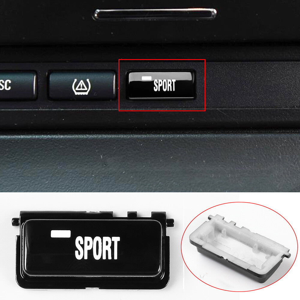 Black Replacemet Sport Mode Sport Button Cover for BMW 3 Series E46 M3 1998-2004