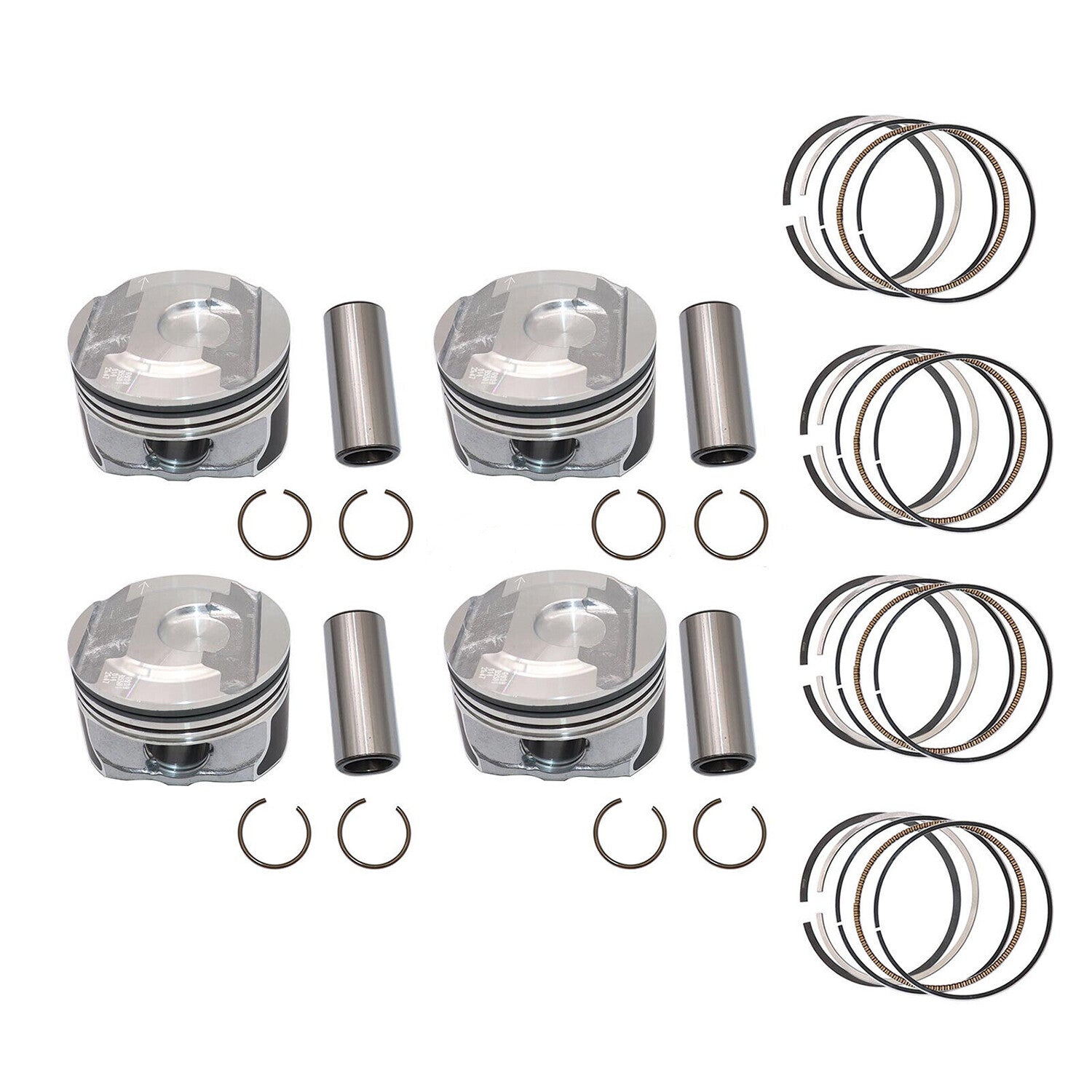 4X Pistons  Rings Kit 12652809 for Chevrolet for Buick GL8 for ES for Cadillac ATS XT5 2.0L