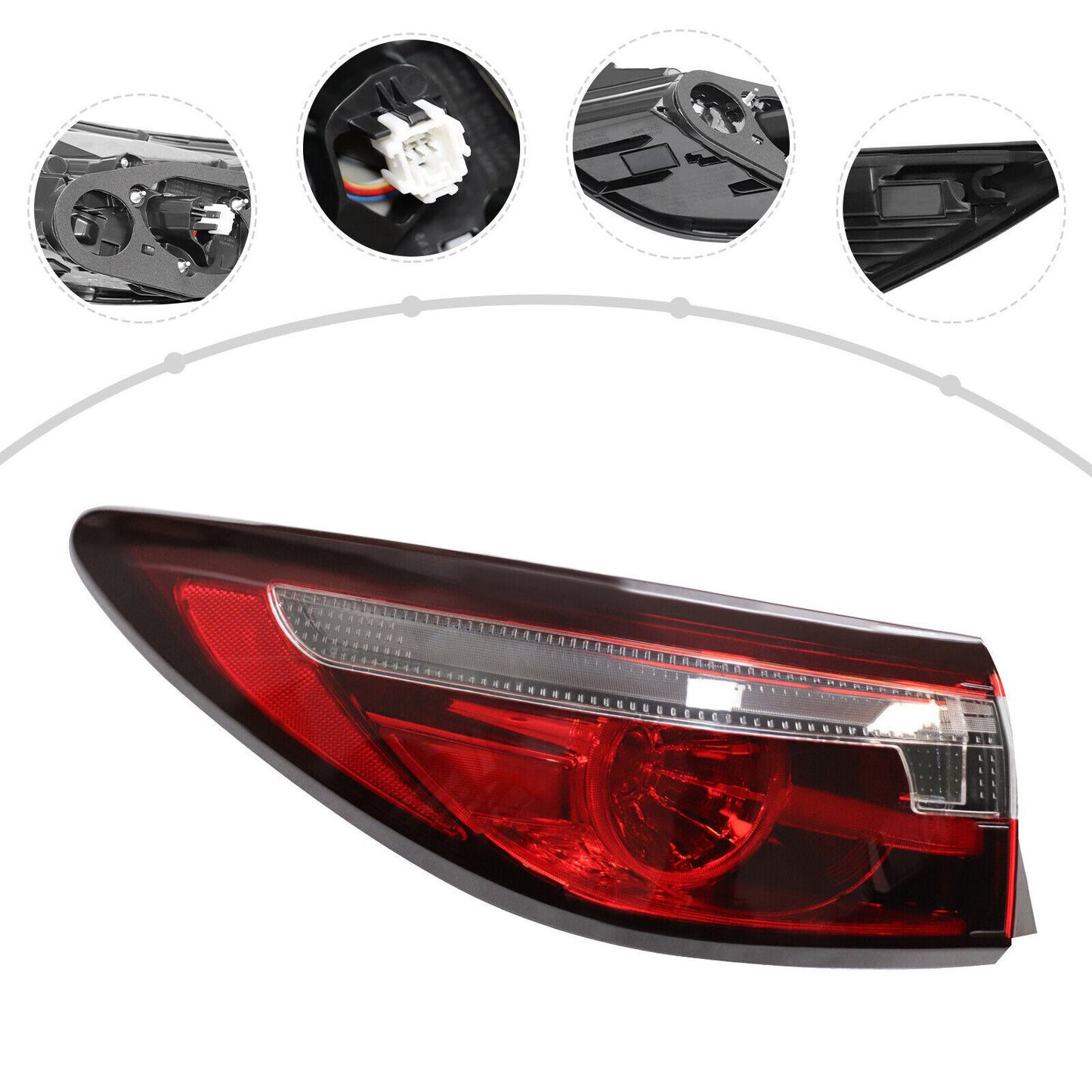 Left taillight for Mazda 6 ATENZA 2018 - 2022 Driver's Rear Brake Light (LH) new
