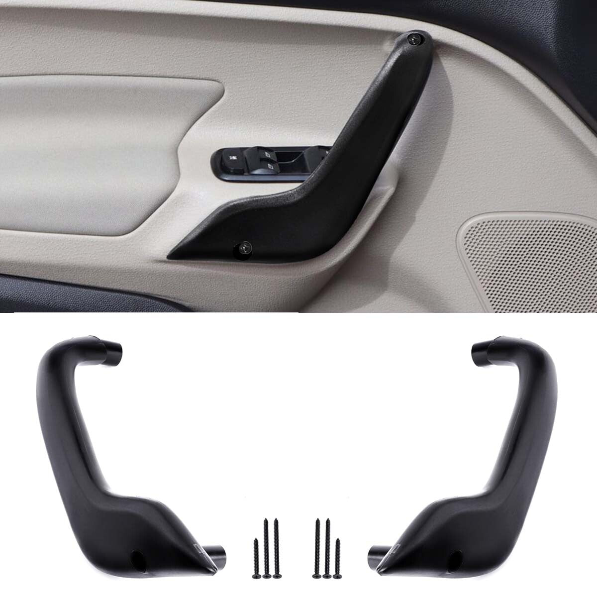 2-piece set of interior front door handles suitable for Ford Fiesta 2011-2020 power windows.