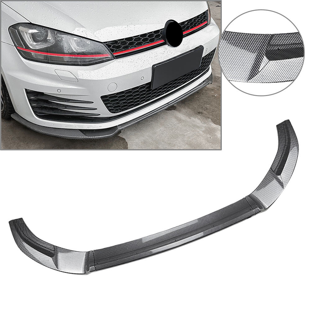 Front Bumper Splitter Spoiler Lip for Volkswagen for Golf MK7 GTI R R-Line 2014-2020