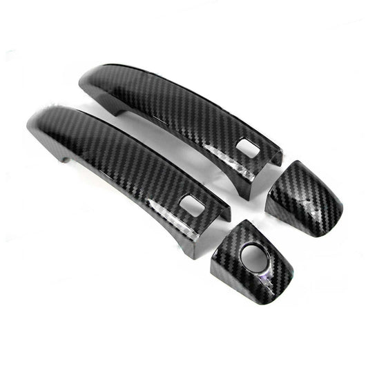 For 08-17 for Audi for A5 Coupe Convertible Carbon Fiber Side for Smart Door Handle Covers