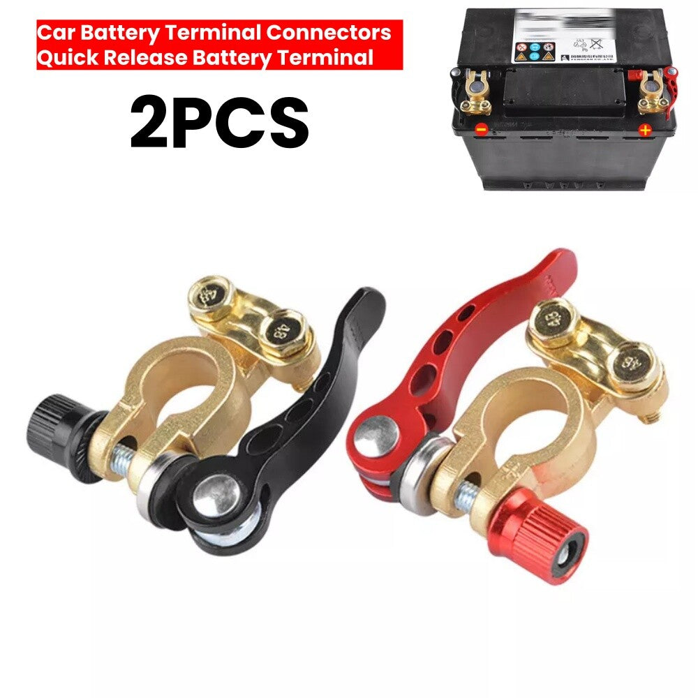Battery Terminal Clamp Connectors Quick Disconnect and Release Positive Negative