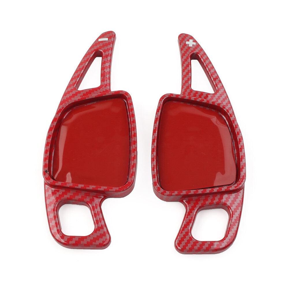 Steering Wheel Paddle Shifter Extension for Audi A3 A4 S4 A5 S5 A6 A7 Carbon Red