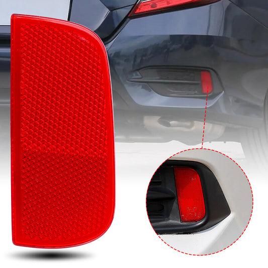 Right Rear Bumper Reflector Lens Red For 16-21 10th Gen for Honda for Civic Sedan/Coupe