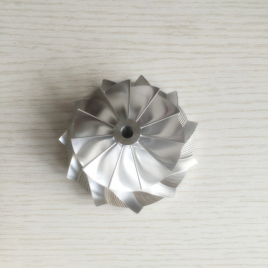 TD05H 11+0 Blade 59.05/76.13 mm Turbine Aluminum 2618/Burnt Compressor Wheel