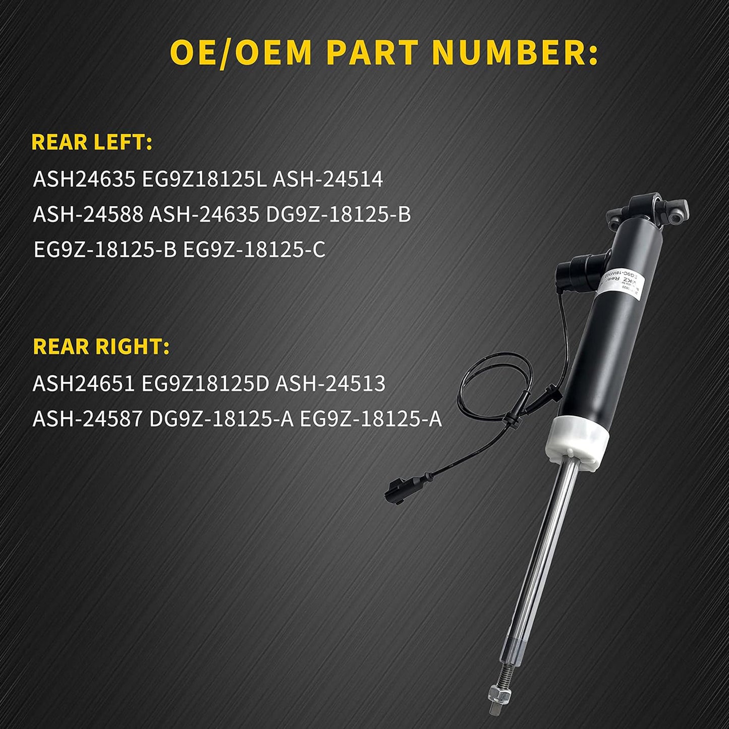 4 Fit for Chevrolet C7 for Corvette 2014 - 2019 front and rear shock absorber struts electric 