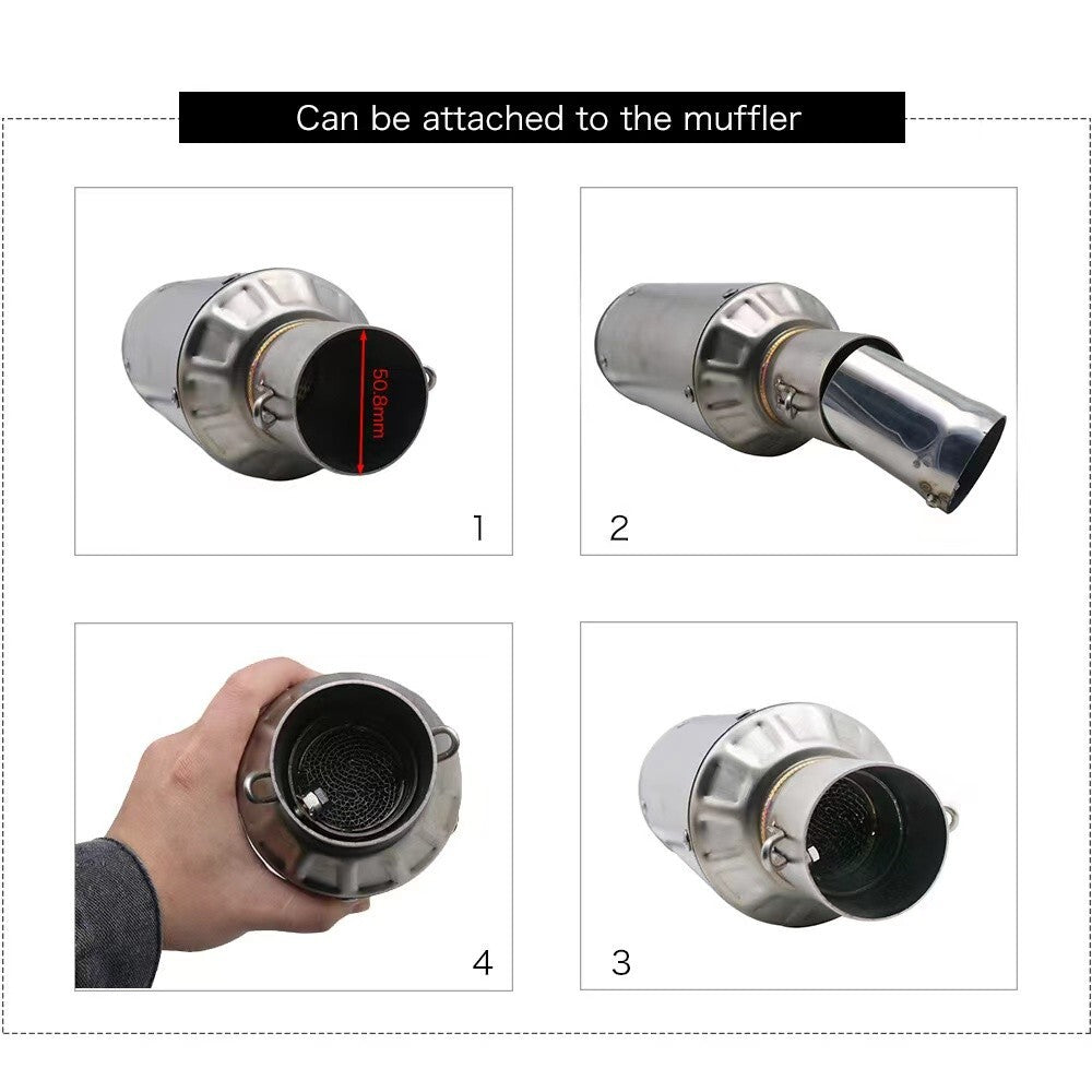 Radiation period Shorty GP/DC Exhaust Motorcycle Muffler Baffle Bolt In Catalyst