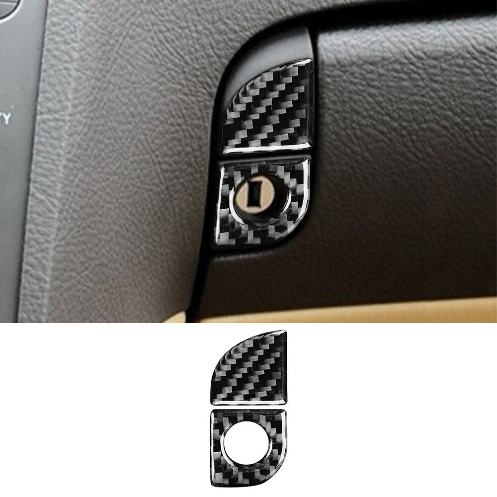 Soft Carbon Fiber for Co -pilot Glove Storage Box Switch Cover For Luxus GS 2006-2011