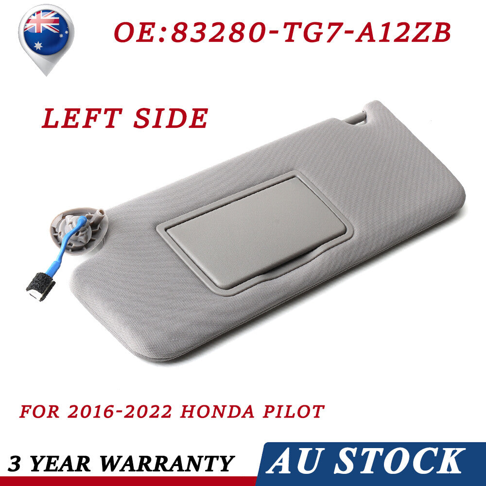 1X Left Side Sun Visor W/ Mirror 83280-TG7-A12ZB For 2019-2022 for HONDA Passport AU