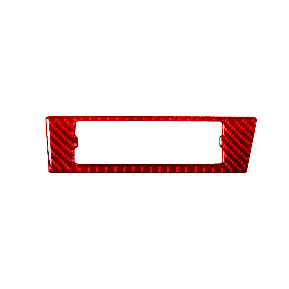 Carbon Fiber Central Control Memory Trim for Volkswagen for Tiguan Red
