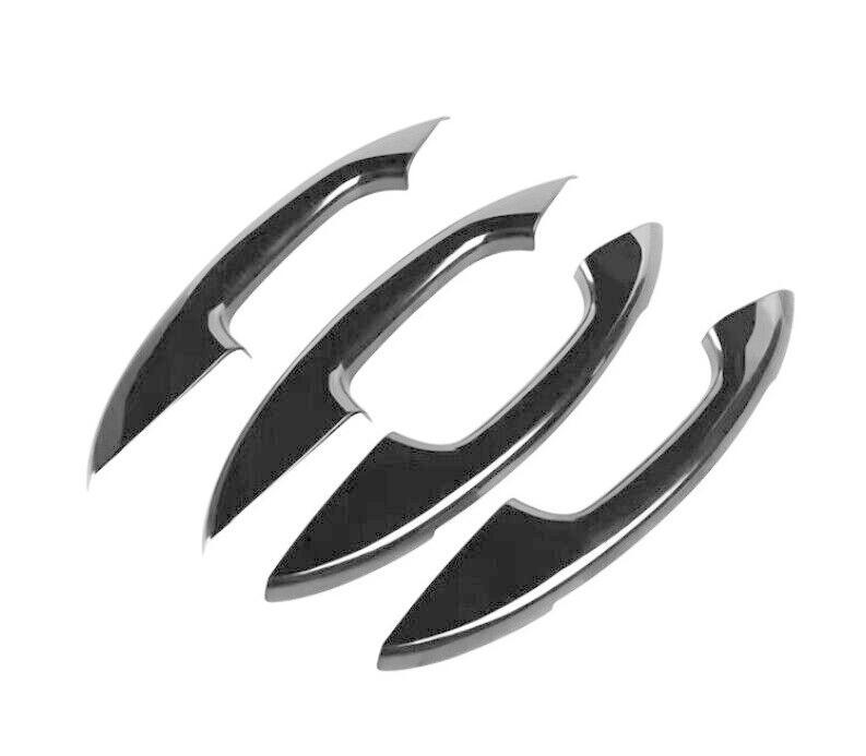 for Cadillac CT5 CT5-V 2020-2023 Glossy Black Door Handle Cover Trim W/Light 4pc