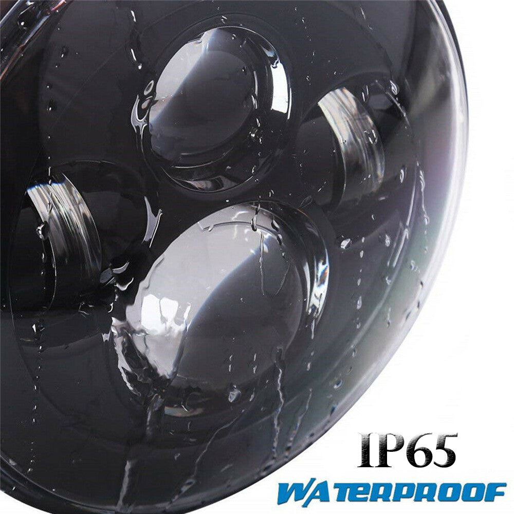 7-inch motorcycle headlight LED high/low beam circular projector suitable for Harley for Jeep DOT