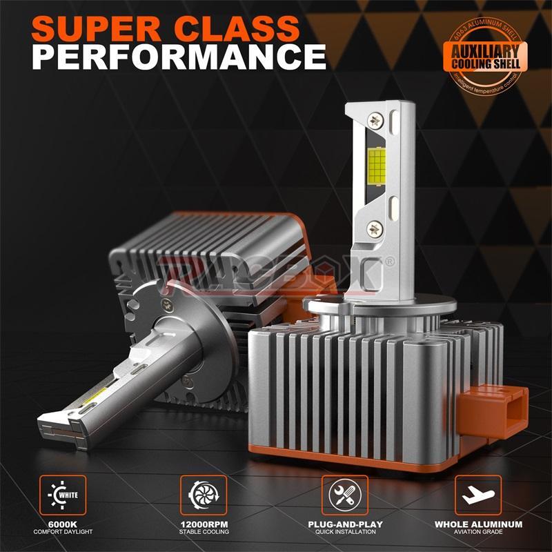 2X LED Headlight Bulbs 200W Replace D3S D3R High Low Super White Conversion Kit
