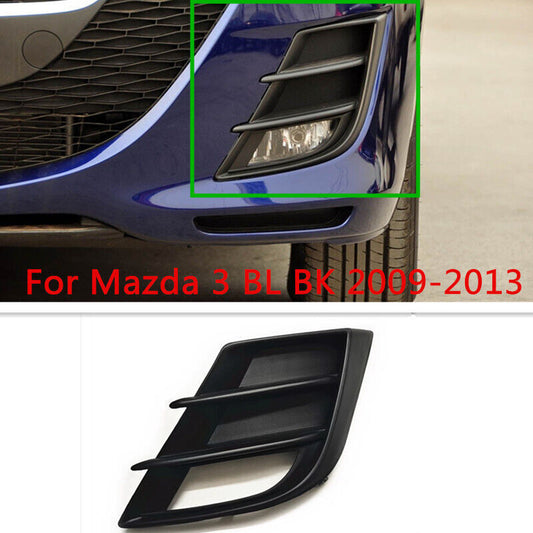 Left Side ABS Front Bumper Fog Lamp Cover Grille Fit for Mazda 3 BL BK 2009-2013