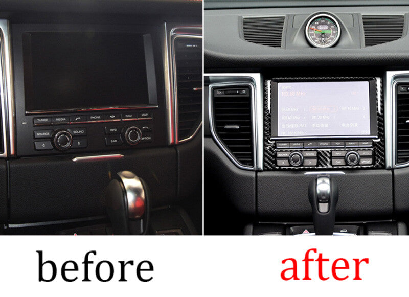 Carbon fiber built-in GPS navigation for Porsche Macan 2015-2018