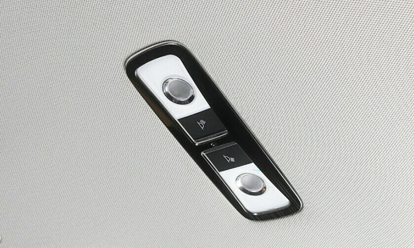 Front Reading Lamp Frame Cover Trim for Honda Accord 9TH 14-2017 Black Titanium
