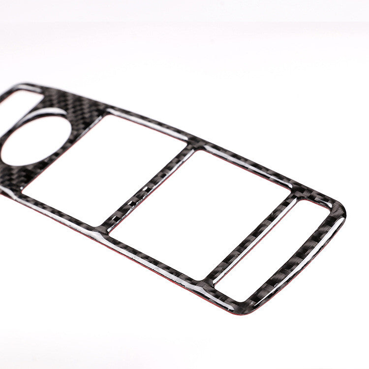 Carbon fiber glass window switch covers are suitable for Mercedes-Benz C-Class W204. (07-14)