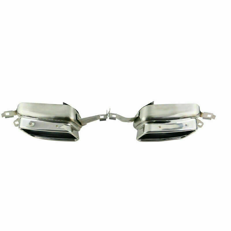 Pair L+R Quad Exhaust Pipe Muffler Tail Tips Fit for BMW 740i 750 750Li