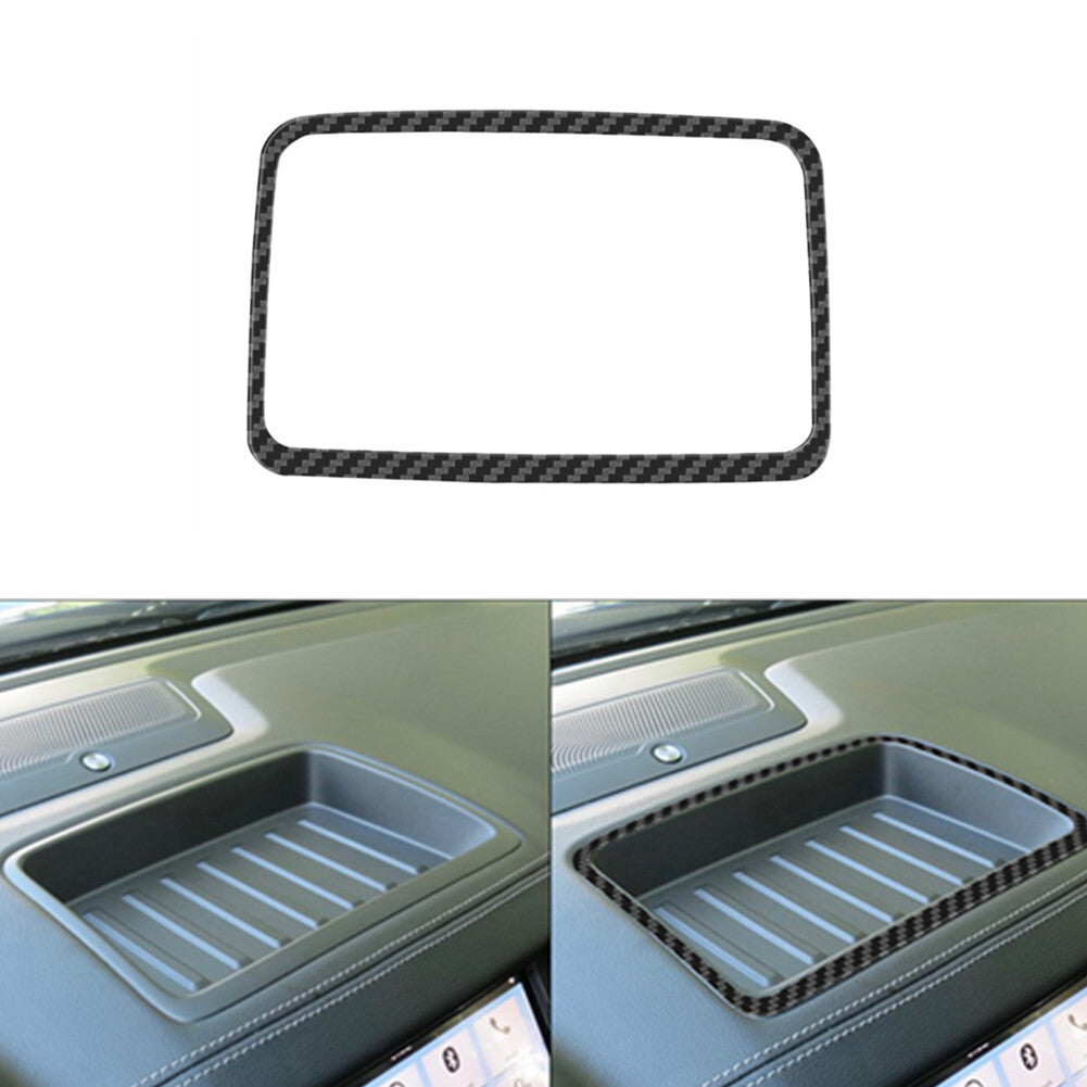 Carbon Fiber Dashboard Above Storage Frame Cover Trim for Ford Ranger 2019-2022