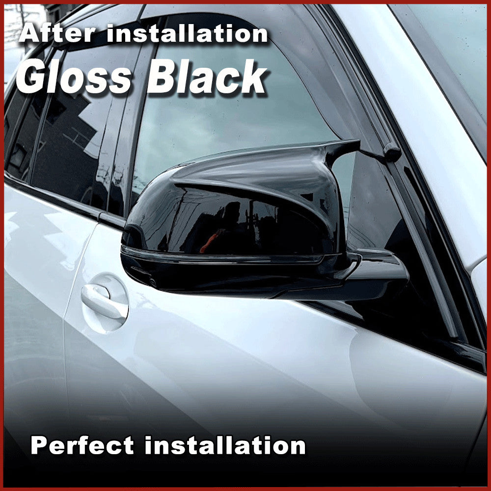 for BMW X3 G01 X4 G02 X5 G05 X6 G06 Gloss Black Side Mirror Cover Caps Replace