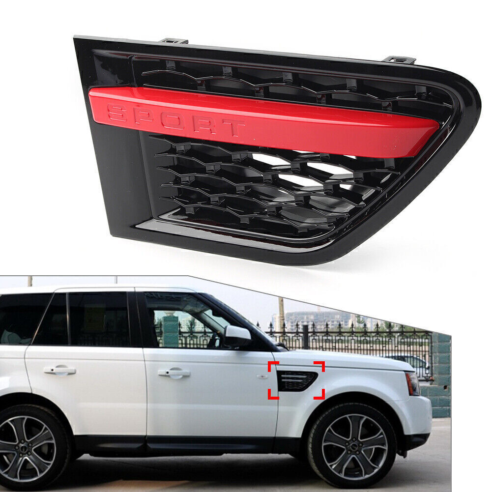 Front Right Fender Air Vent Grille for Land Rover for Range Rover Sport 2010-13 Red