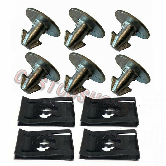 10pcs Lower Engine Cover Pin Screw+Access Clip for Honda for Civic CRV Accord